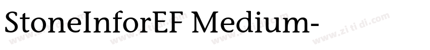 StoneInforEF Medium字体转换